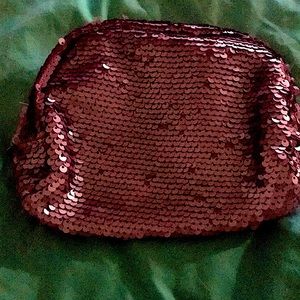 Pink sequence bag lit pink inside color pink